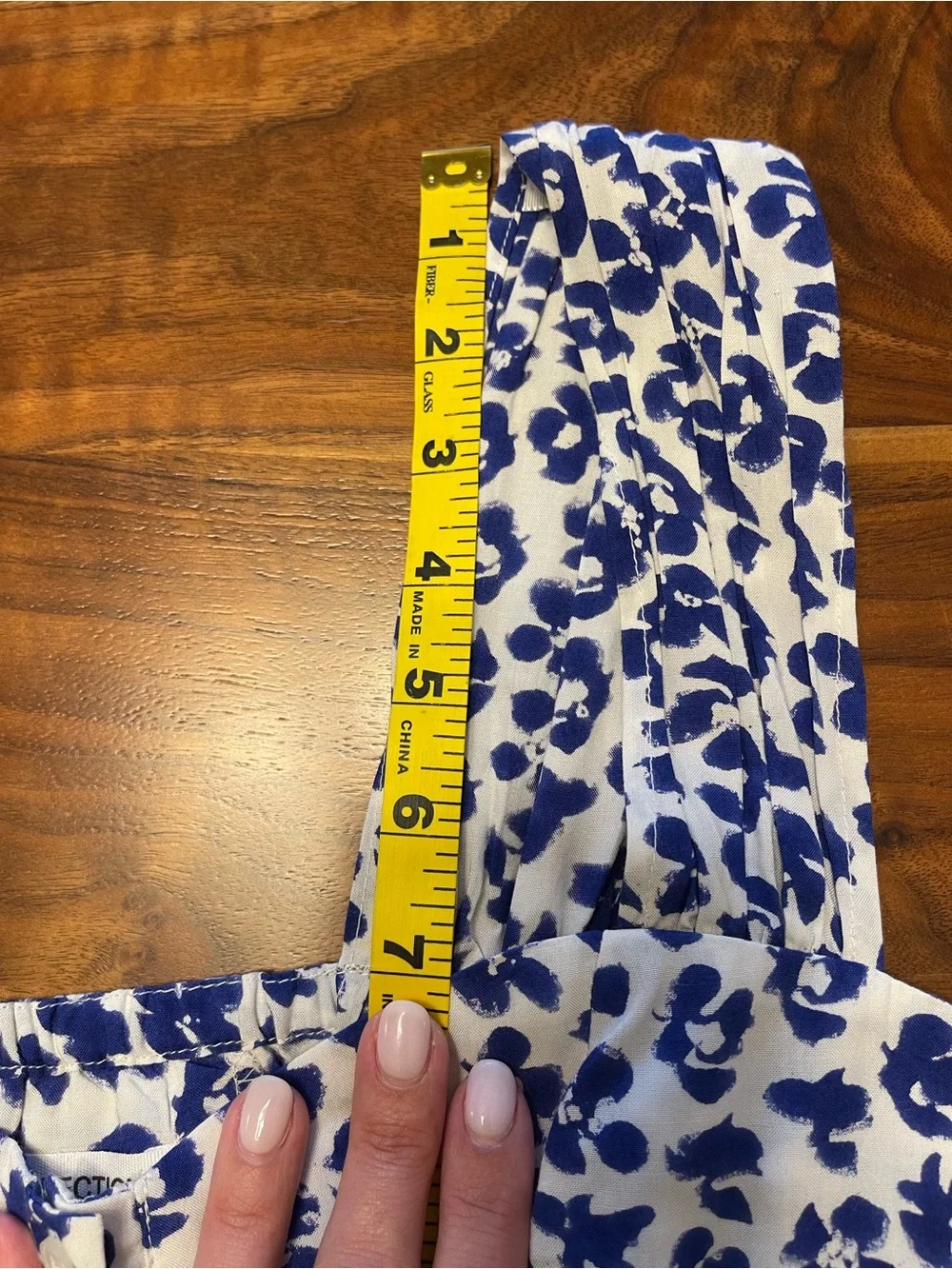 Emerson Fry Blue White Floral Wide-Leg Pants And Crop Top Matching Set